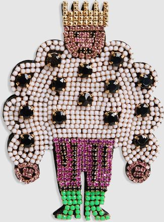 Essentiel Broche Kaylor Vert Pourpre