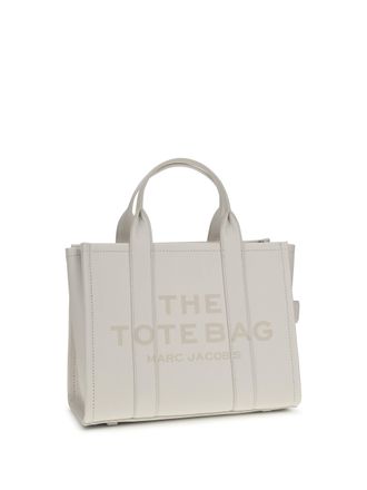 Marc Jacobs Womens The Medium Tote Handbag Cotton-Silver Calf Leather Bos Taurus Handbags Cotton/silver Hand Bags