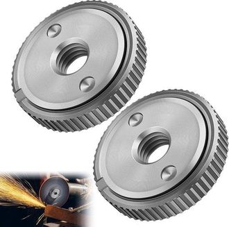 OEM Tuerca De Liberaci&oacute;n R&aacute;pida De 14 Mm, Cambio R&aacute;pido M14-2 Piezas, Para Madera Y Aplicaciones De Lijado, Plateada