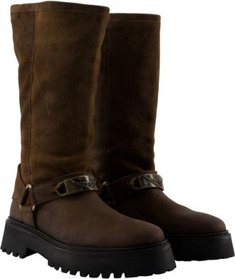 Zadig&Voltaire Womens Boot Brown Calfskin