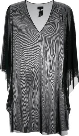 Fisico Poncho Tulle - Dames - Kimonos - Zwart - S - Polyester - Overhemden