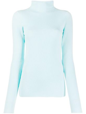 Helmut Lang Top a collo alto - Blu