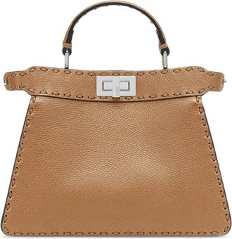 Fendi PEEKABOO ISEEU SMALL SADDLERY BAG CAPPUCCINO COLOR - Fendi - Woman