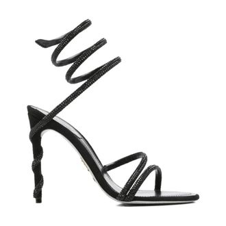 Rene Caovilla High Heel Sandals, female, Black, Size: 7 1/2 US Cleo Sandal