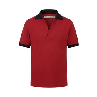 Meta Campania Collective Vic Polo T-Shirt - female - Meta Campania Collective - Polo Shirts - Red - S - Tops