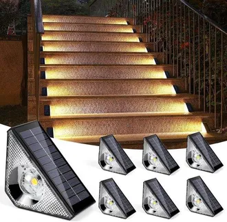 OEM Iluminaci&oacute;n Exterior Con Energ&iacute;a Solar - Sensor De Movimiento - Negro - Paquete De 4