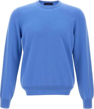 Gran Sasso Trui met ronde hals - Blauw