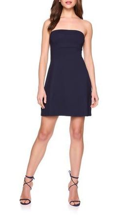 Susana Monaco Strapless Fit & Flare Tube Dress in Midnight at Nordstrom Rack, Size Medium