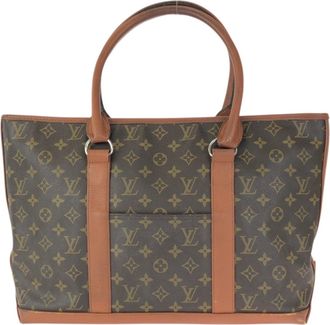 Louis Vuitton Brown Monogram Monogram Leather Shoulder Bag Tote Bag (Pre-Owned)