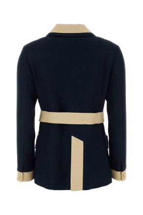 Valentino Garavani 7b3cj7s098t Dsv Provencebluebetulla Cappotti Coat