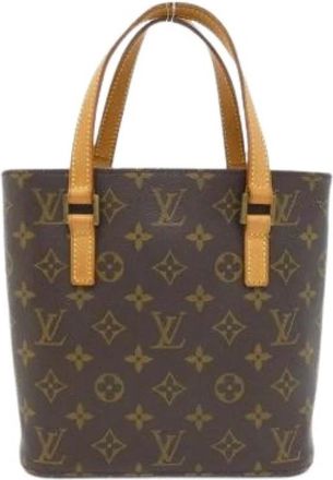 Louis Vuitton Pre-owned Bucket Bags, female, Brown, Size: ONE SIZE Pre-owned Canvas Bucket Bag