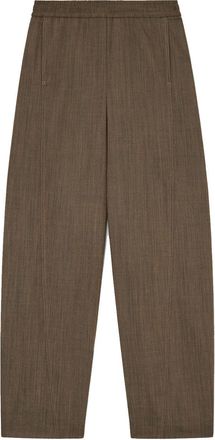 Ganni Pants Canteen Brown