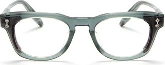 Akoni Orion Gradient Translucent Eyeglasses with Metal Accents