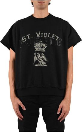 Purple St. Violet Crystals Muscle Tee - Tops - Hombre - Negro - XL