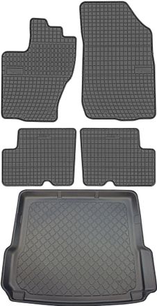 OEM Dacia Duster I Suv De 2013 A Diciembre De 2017. Juego De Alfombrillas De Goma Para Coche Y Alfombrilla Para Maletero