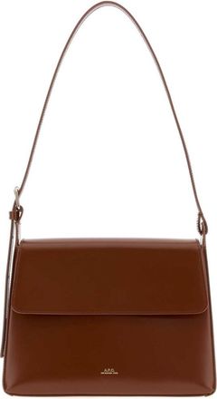 A.P.C. Brown Virginie Small Shoulder Bag