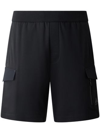 Moose Knuckles Minimalist Black Shorts with Elastic Waistband