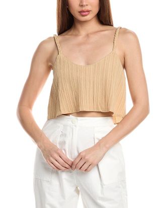 The Range The Range Ripple Gauze Cropped Cami