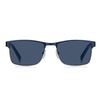 Tommy Hilfiger Blue Rectangular Mens Sunglasses TH 2040/S 0KU0/KU 56