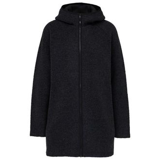 Stoic MerinoPile RissnaSoftSt. Long Jacket Merinojacke f&uuml;r Damen | schwarz