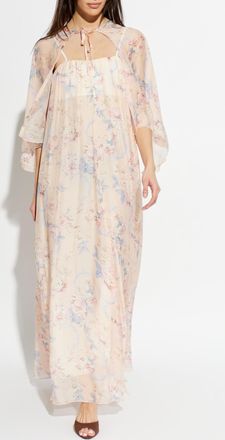 Forte_Forte Forte_forte Two-piece Dress With Floral Motif, Womens, Pink