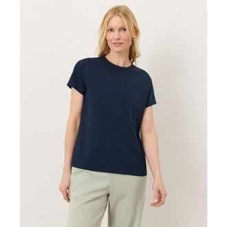 Pact Luxe Essential Crewneck Tee Made With Organic Cotton in Navy Blue at Nordstrom, Size Xx-Large