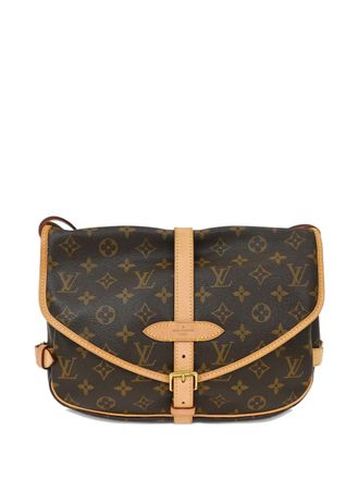 Louis Vuitton 2013 30 Saumur Monogram messenger bag - Bruin