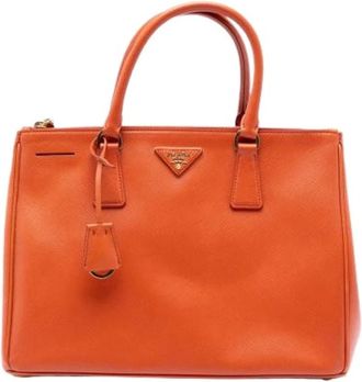 Prada Pre-owned Handbags, female, Orange, Size: ONE SIZE Pre-owned Vintage Handbag
