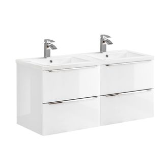 Petits Meubles Mueble lavabo encastrable 120 cm estratificado Blanco