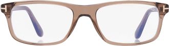 Tom Ford Blue Light Block Rectangular Mens Eyeglasses FT6119-B 048 55