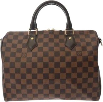 Louis Vuitton Pre-owned Handbags, female, Brown, Size: ONE SIZE Pre-owned Damier Canvas Handbag