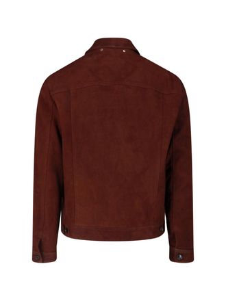 Paul Smith Mens Jackets Brown % Lamb Suede Leather