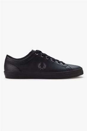 Fred Perry Baseline Leather Mens Black Trainers - Size UK 7