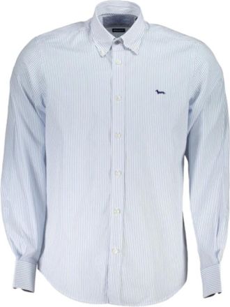 Harmont & Blaine Formal Shirts - Heren - Zakelijke Overhemden - Blauw - 3XL - Katoen - Overhemden