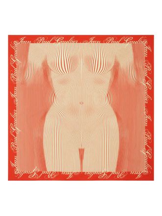 Jean Paul Gaultier pinstripes sarong - Red
