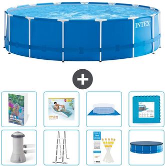 Intex Piscina Con Estructura Redonda - 457x122 Cm - 9-piezas S651