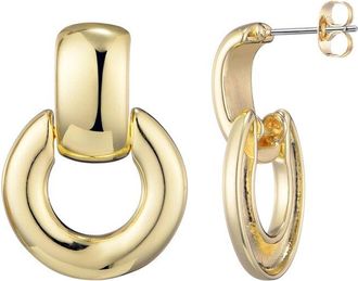 Adornia Adornia 14K Plated Door Knocker Earrings