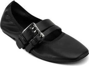 DKNY Dade Buckle Strap Ballet Flat in Black at Nordstrom Rack, Size 8.5