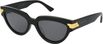 Bottega Veneta Zonnebril - Dames - Zonnebrillen - Zwart - 55 MM - Accessoires