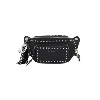 La Carrie Tassen, Dames, Zwart, ONE Size, Nylon, Dark Wave Heuptas