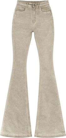 Rick Owens Jeans, Dames, Beige, W28, Katoen, Flared Jeans