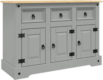 vidaXL Vidaxl - Sideboard Corona Grey 112x44x78 cm Solid Wood Mexican Pine