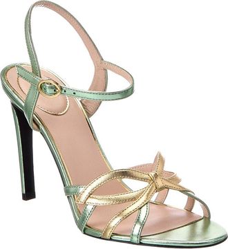 Valentino Vlogo 100 Leather Sandal