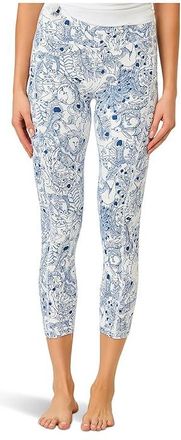 Lilly Pulitzer Weekender High-Rise Midi Womens Clothing Starlight Navy Crossgrain Zoology : LG 24, Nylon/Spandex