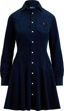 Polo Ralph Lauren Chemisier corto a coste - Blu