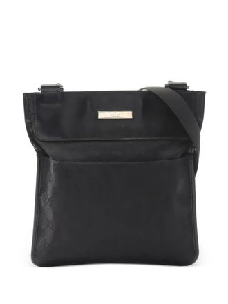 Gucci Borsa a spalla in tela con monogramma GG - Nero
