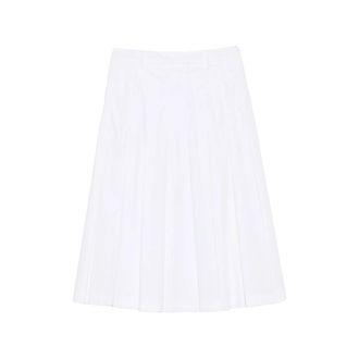 Vivetta Pleated Midi A-line Skirt