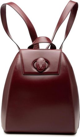 Cartier Bordeaux Leather Backpack (Pre-Owned)