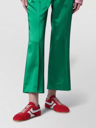 Dries Van Noten satin finish trousers belt loops pockets