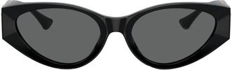Versace Cat-Eye Full Rim Sunglasses - Black